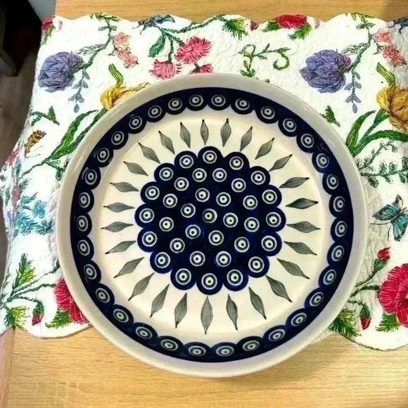 Polish Pottery Pie Plate - Picture 1 of 3